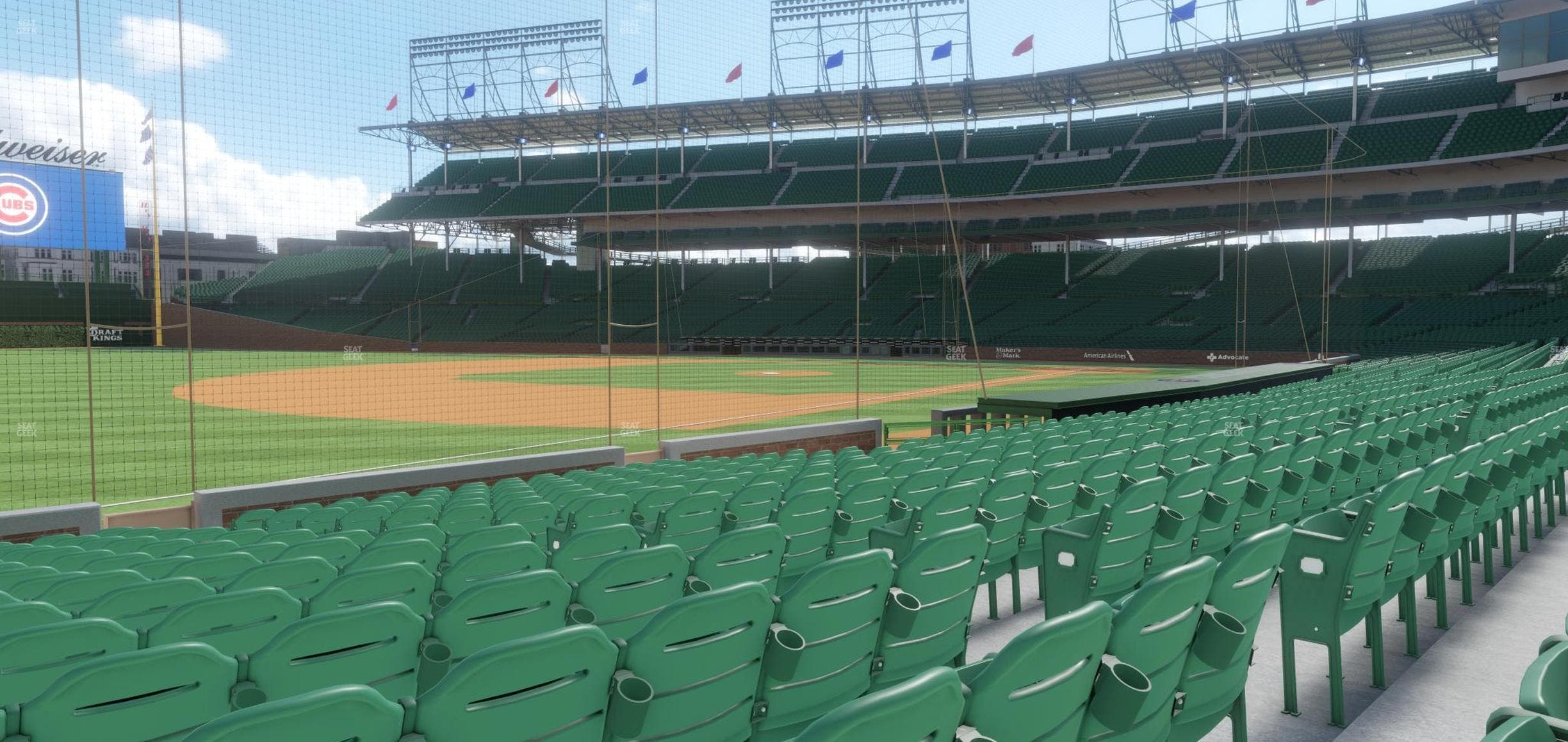 Wrigley Field - Section Club Box Outfield 7 Seat View
