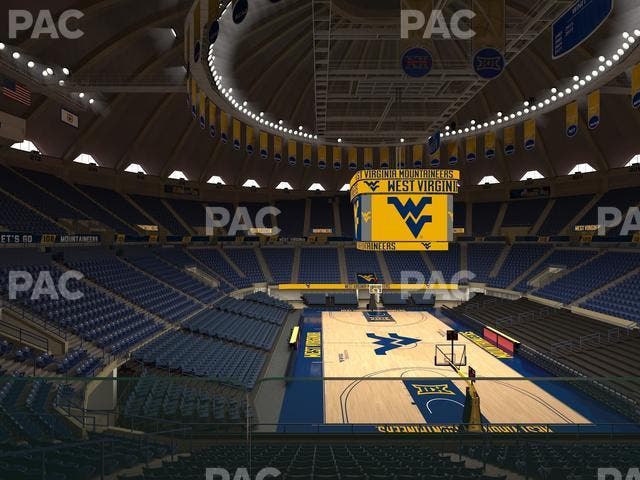WVU Coliseum - Section 102 Seat View