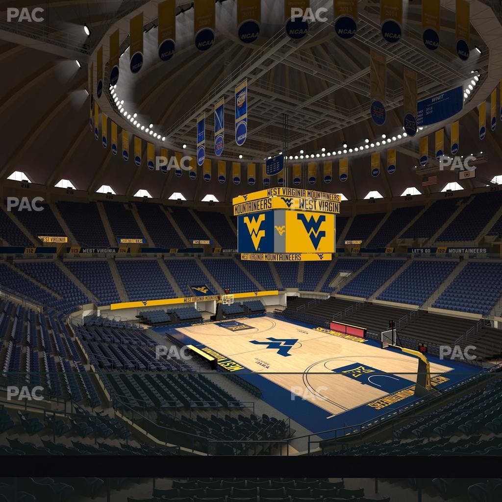 WVU Coliseum - Section 104 Seat View