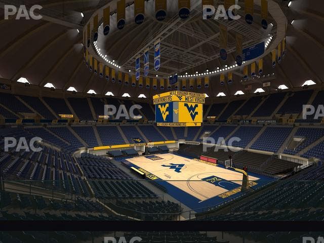 WVU Coliseum - Section 104 Seat View