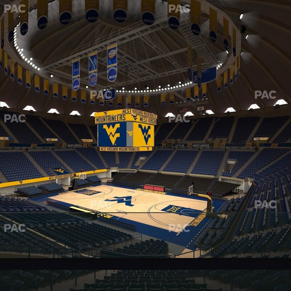 WVU Coliseum - Section 105 Seat View