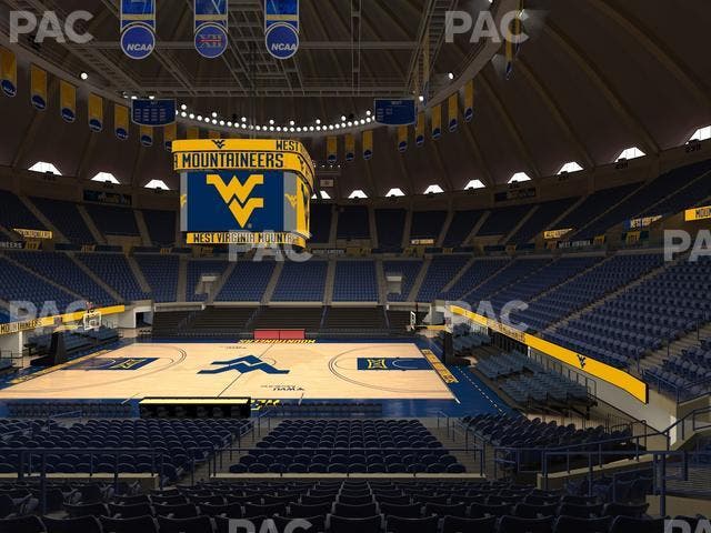 WVU Coliseum - Section 107 Seat View