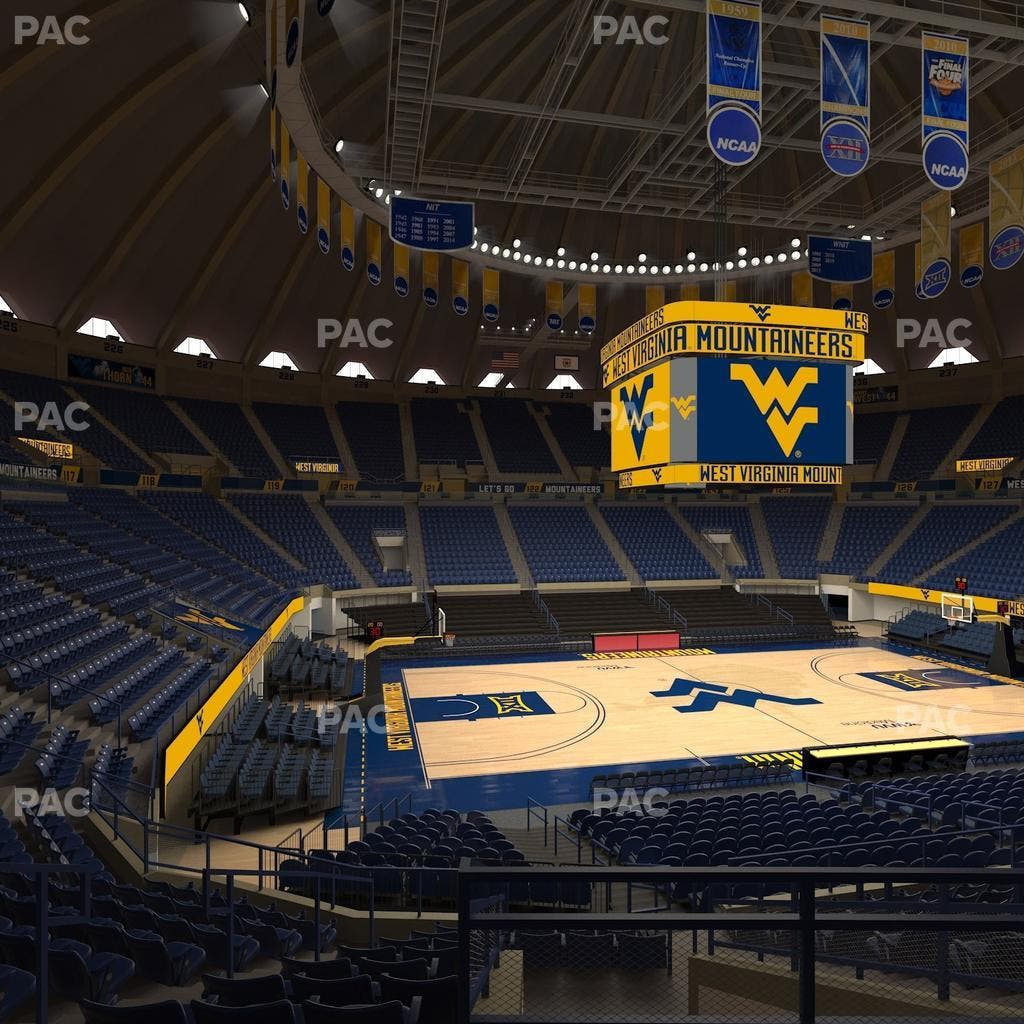 WVU Coliseum - Section 110 Seat View