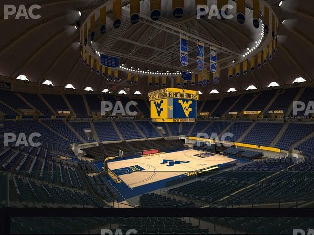WVU Coliseum - Section 111 Seat View