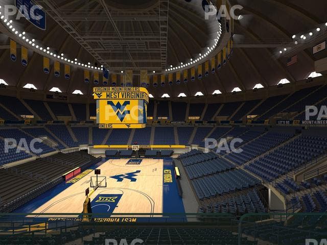 WVU Coliseum - Section 114 Seat View