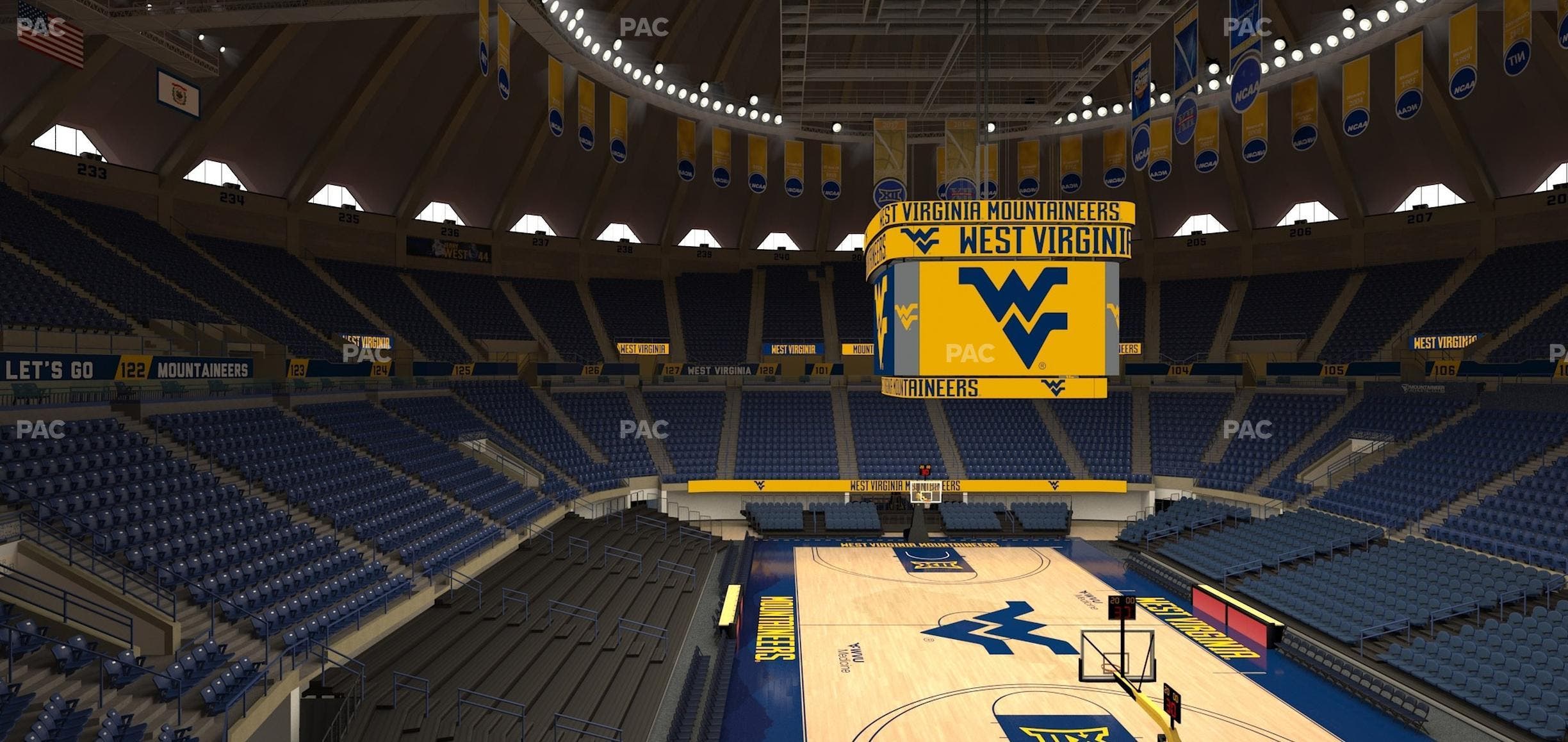 WVU Coliseum - Section 116 Seat View