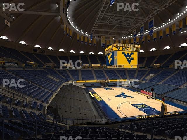 WVU Coliseum - Section 117 Seat View