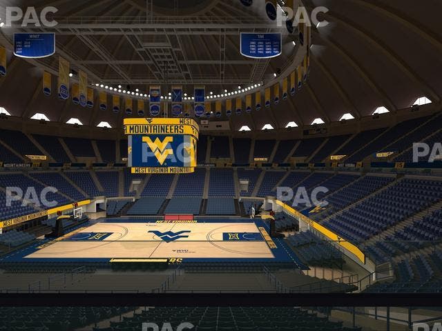 WVU Coliseum - Section 121 Seat View