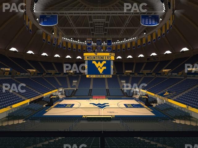 WVU Coliseum - Section 122 Seat View