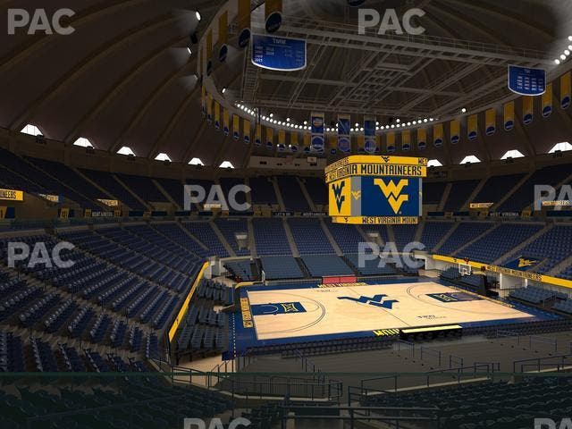 WVU Coliseum - Section 124 Seat View