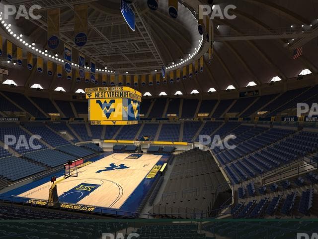 WVU Coliseum - Section 127 Seat View