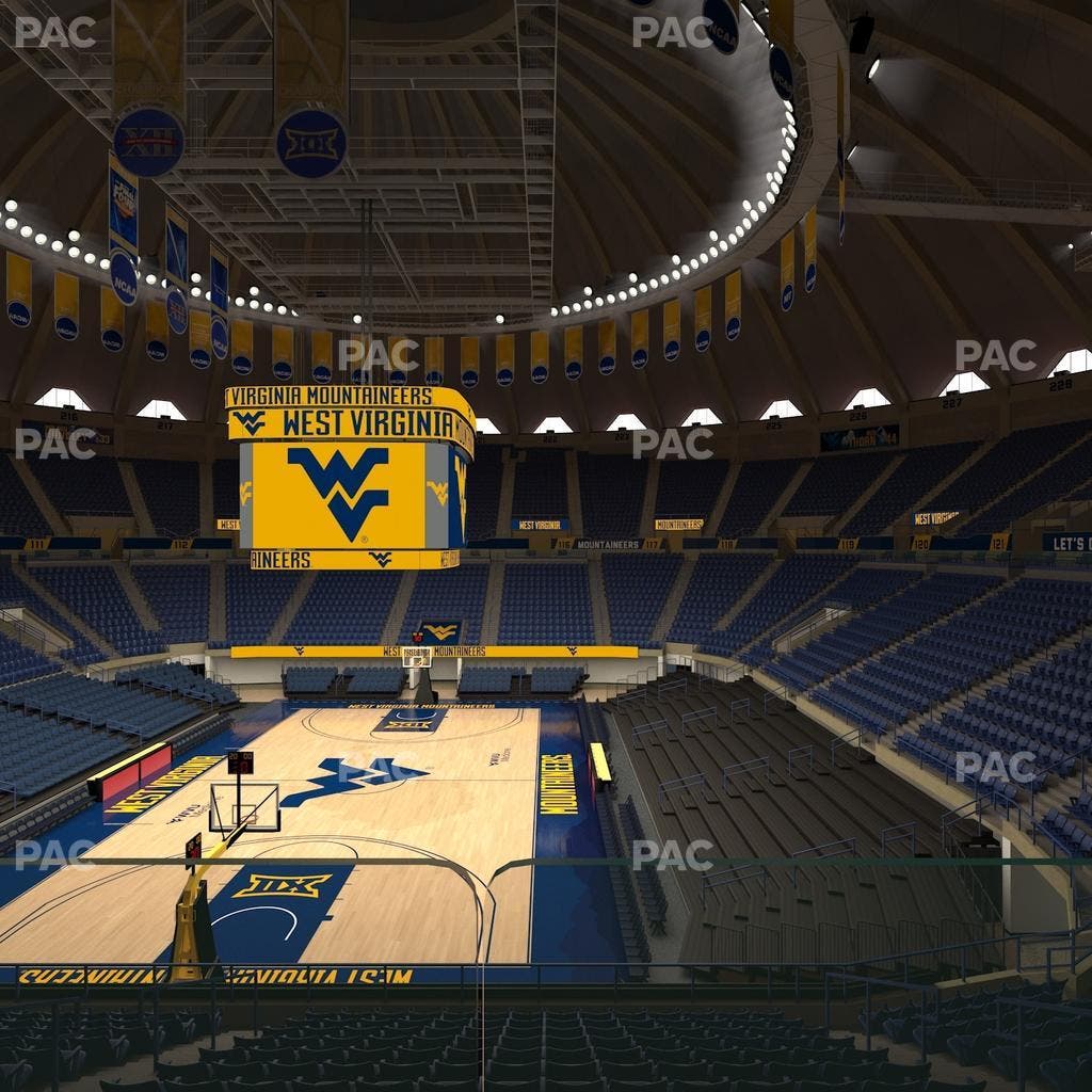 WVU Coliseum - Section 128 Seat View