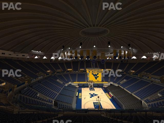 WVU Coliseum - Section 202 Seat View