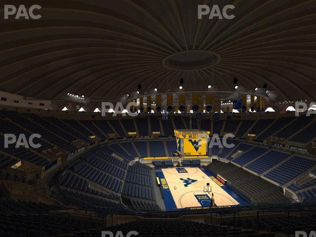 WVU Coliseum - Section 203 Seat View