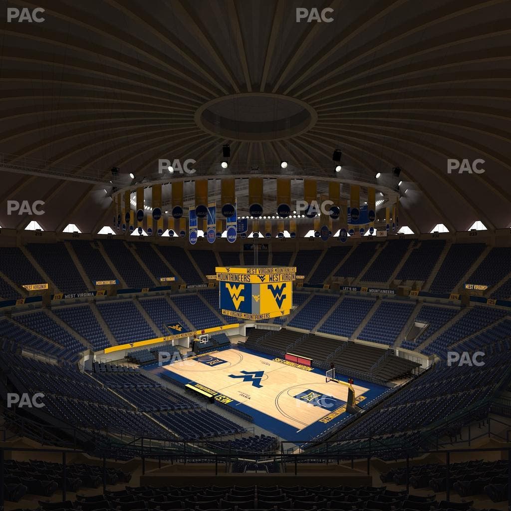 WVU Coliseum - Section 206 Seat View