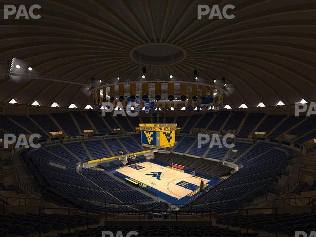 WVU Coliseum - Section 206 Seat View