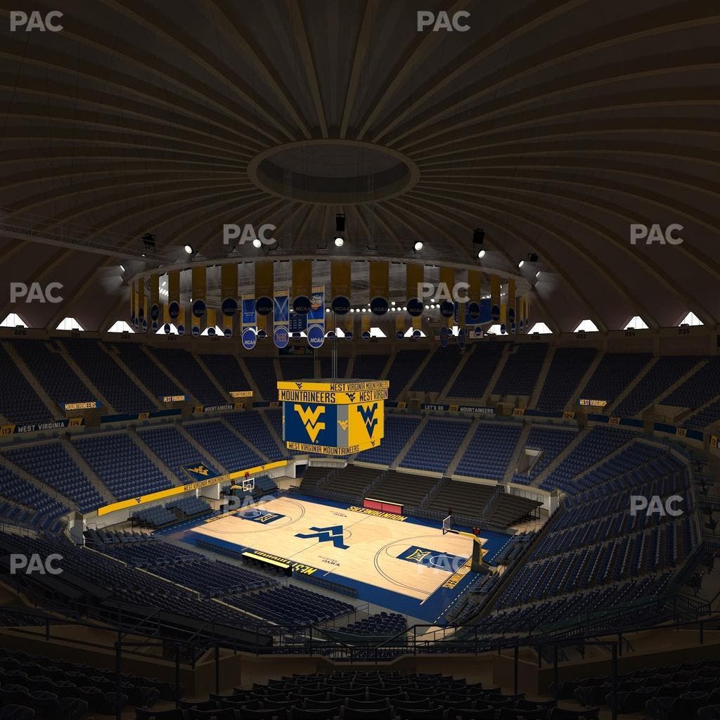 WVU Coliseum - Section 207 Seat View