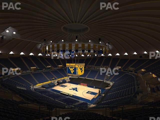 WVU Coliseum - Section 207 Seat View