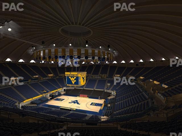 WVU Coliseum - Section 208 Seat View