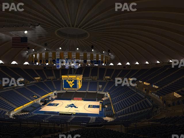 WVU Coliseum - Section 209 Seat View