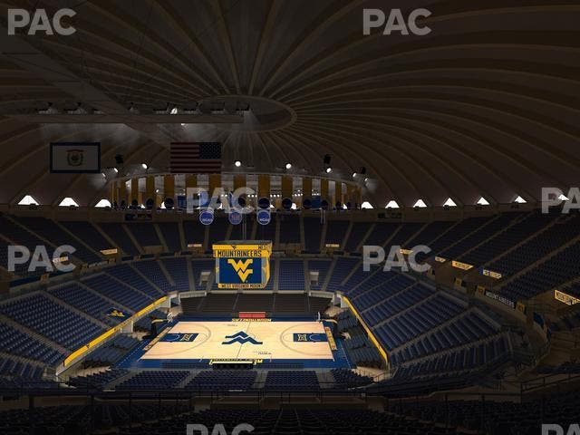 WVU Coliseum - Section 210 Seat View