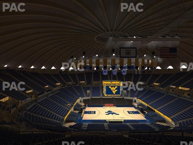 WVU Coliseum - Section 212 Seat View