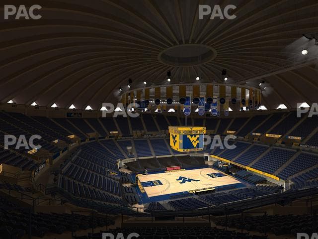 WVU Coliseum - Section 214 Seat View
