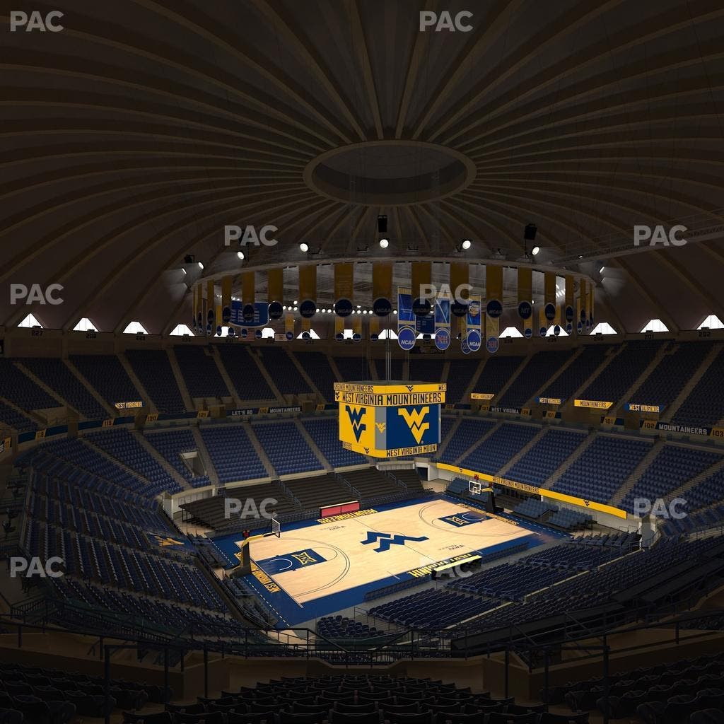 WVU Coliseum - Section 215 Seat View