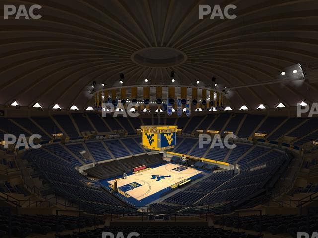 WVU Coliseum - Section 216 Seat View