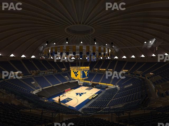 WVU Coliseum - Section 217 Seat View