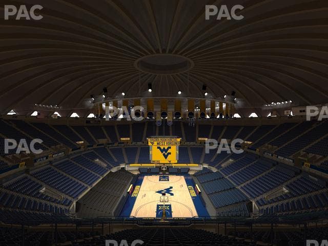 WVU Coliseum - Section 221 Seat View