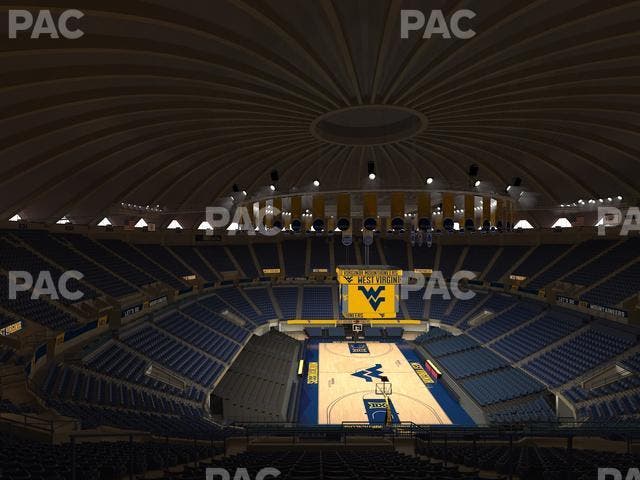 WVU Coliseum - Section 222 Seat View