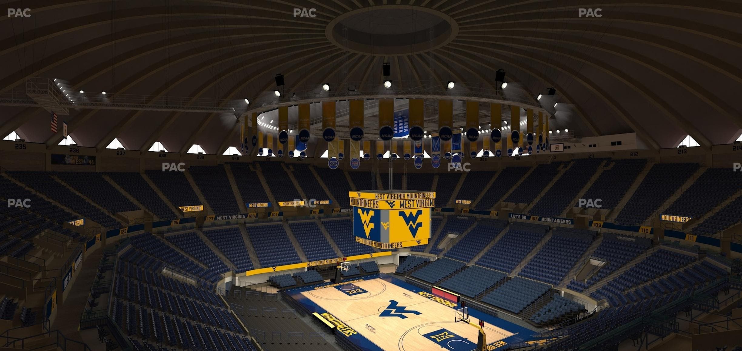 WVU Coliseum - Section 225 Seat View
