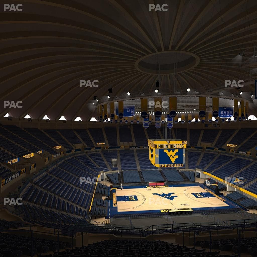 WVU Coliseum - Section 233 Seat View