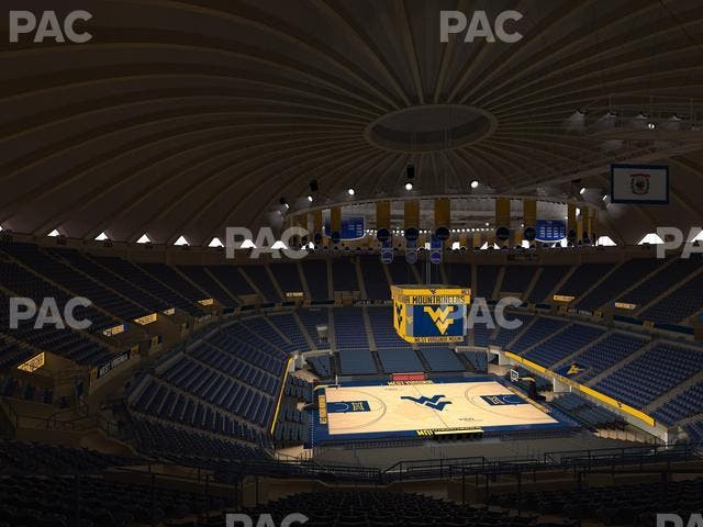 WVU Coliseum - Section 233 Seat View