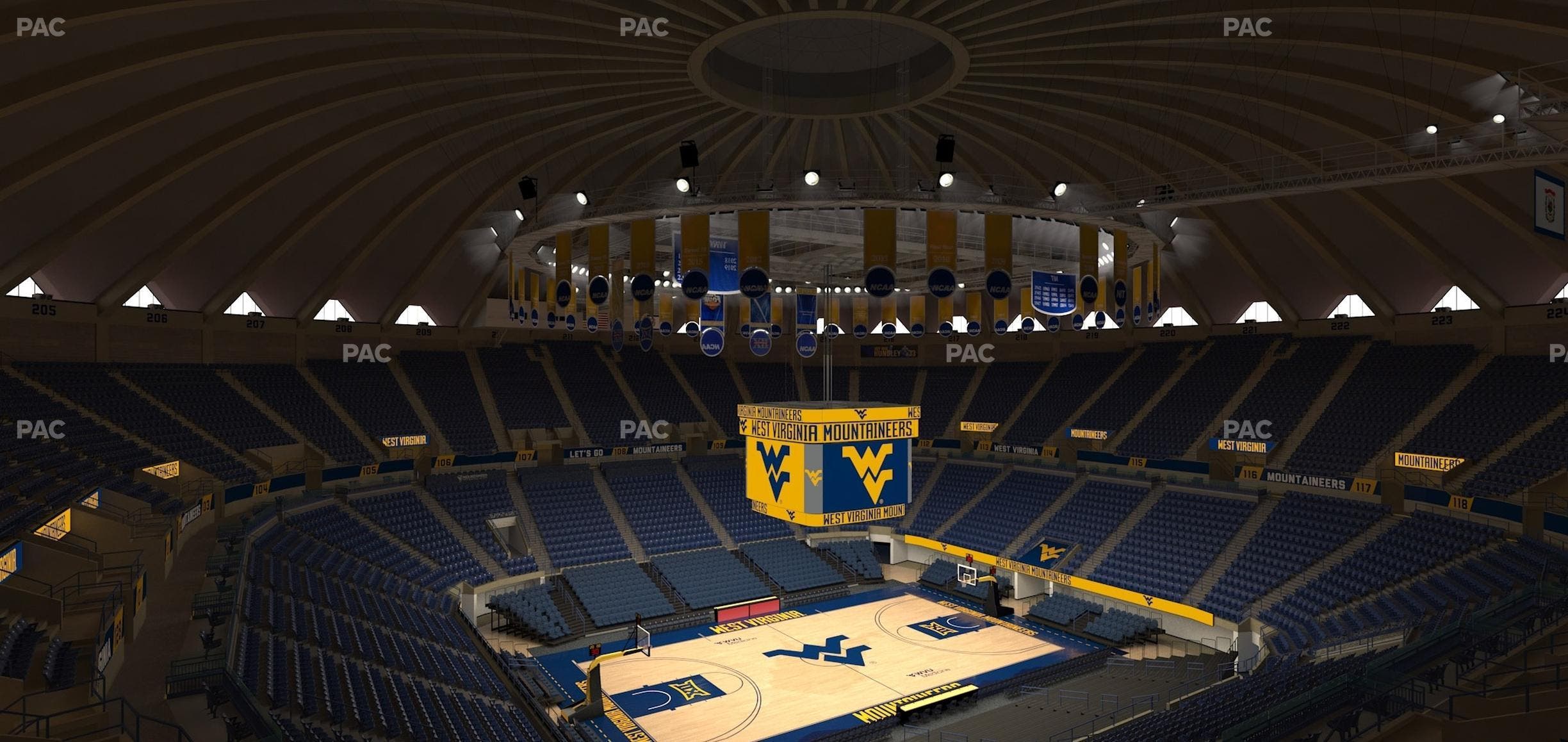 WVU Coliseum - Section 235 Seat View