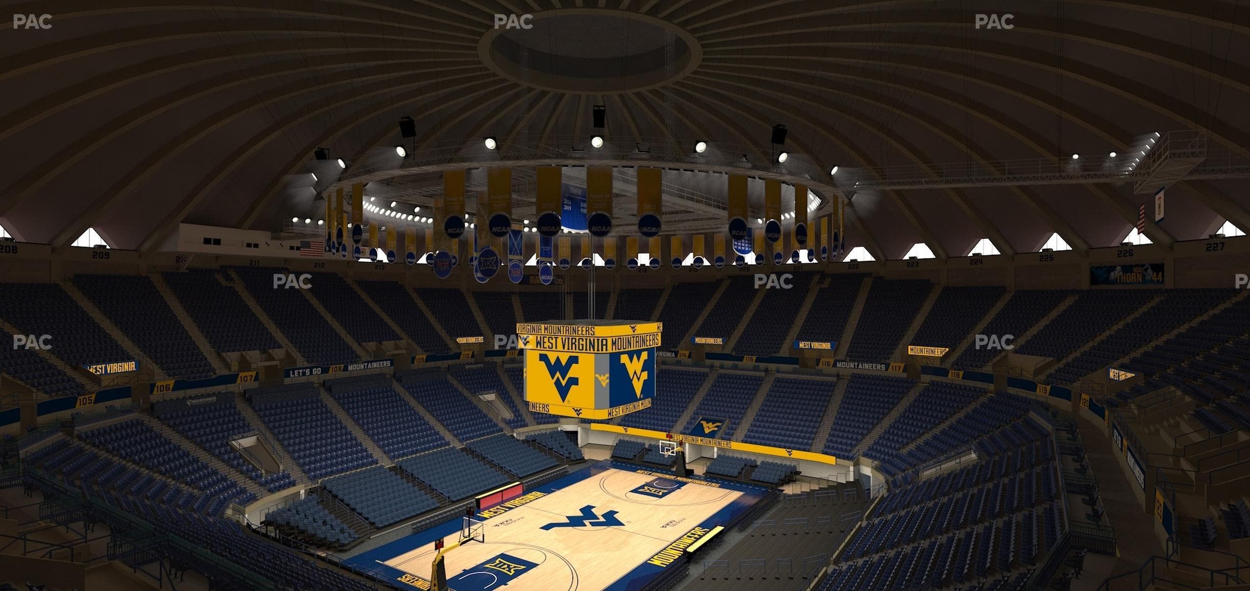 WVU Coliseum - Section 237 Seat View