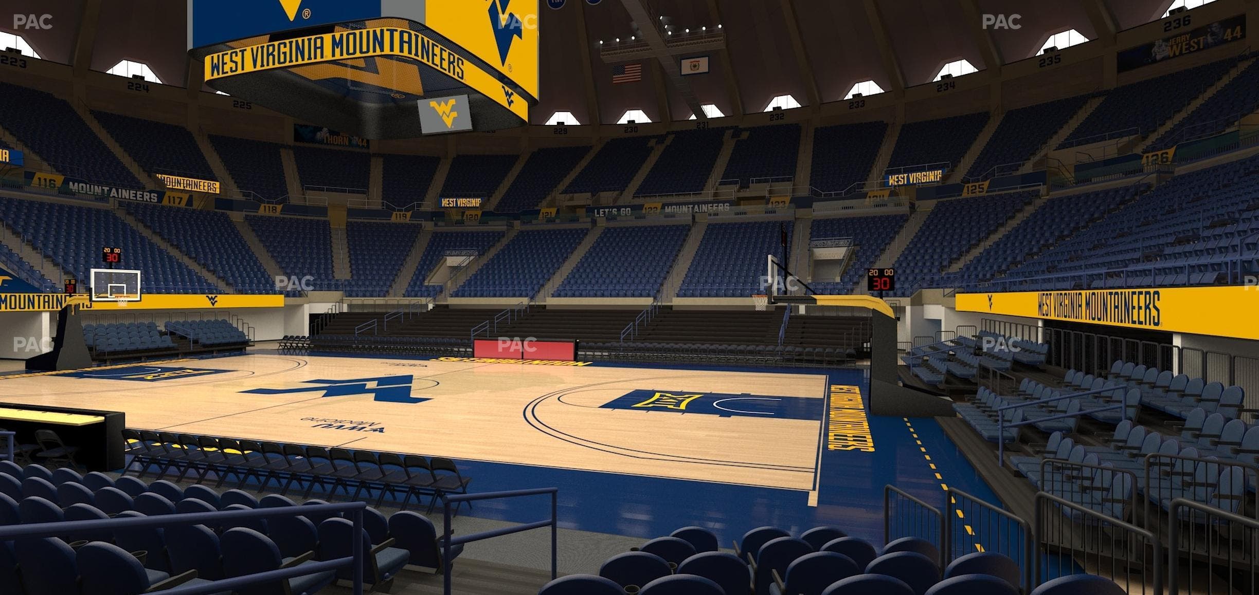 WVU Coliseum - Section C 1 Seat View