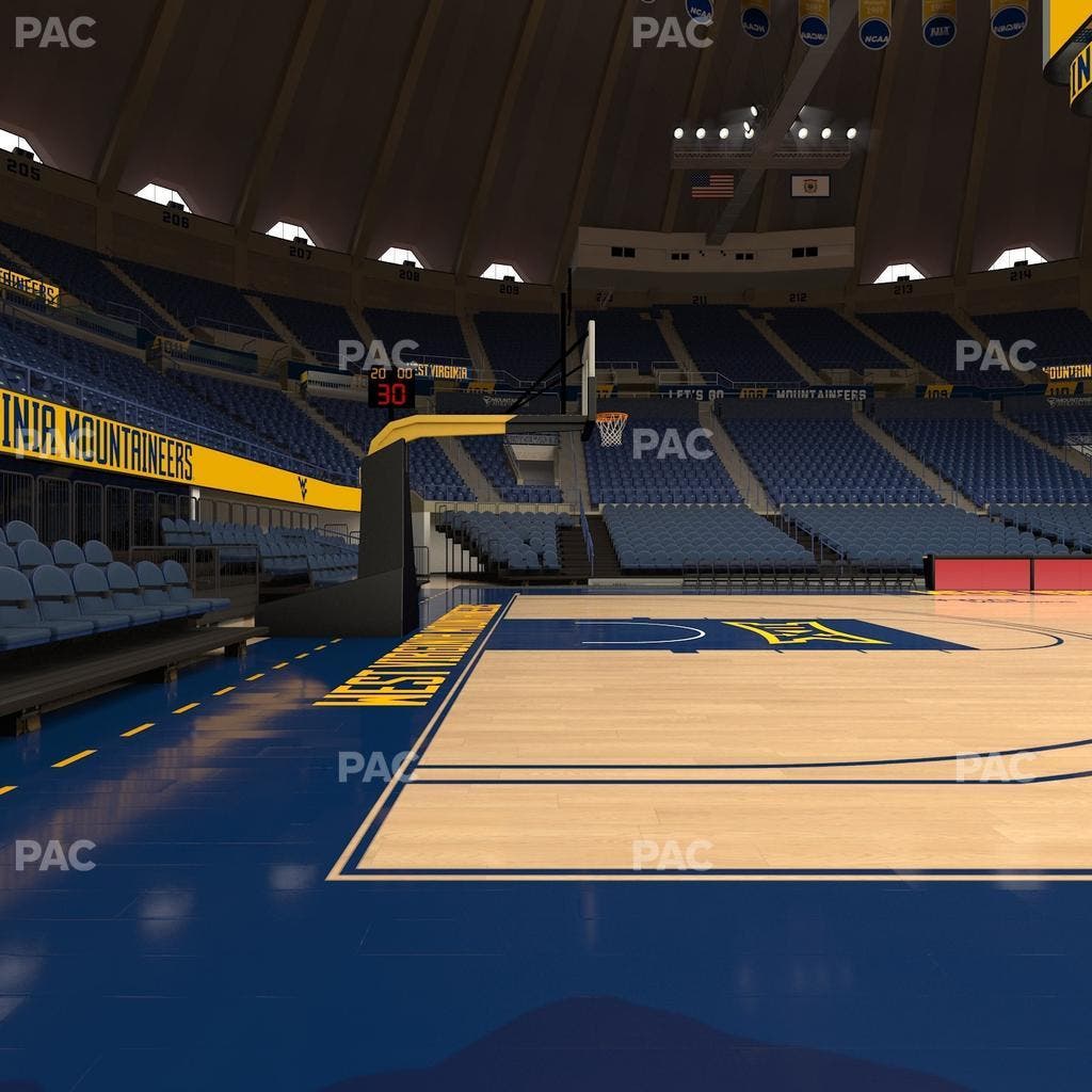 WVU Coliseum - Section Vip Seat View