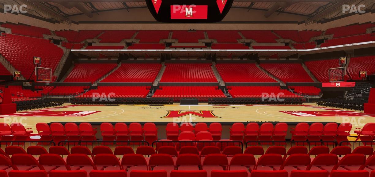 Xfinity Center - MD - Section 101 Seat View