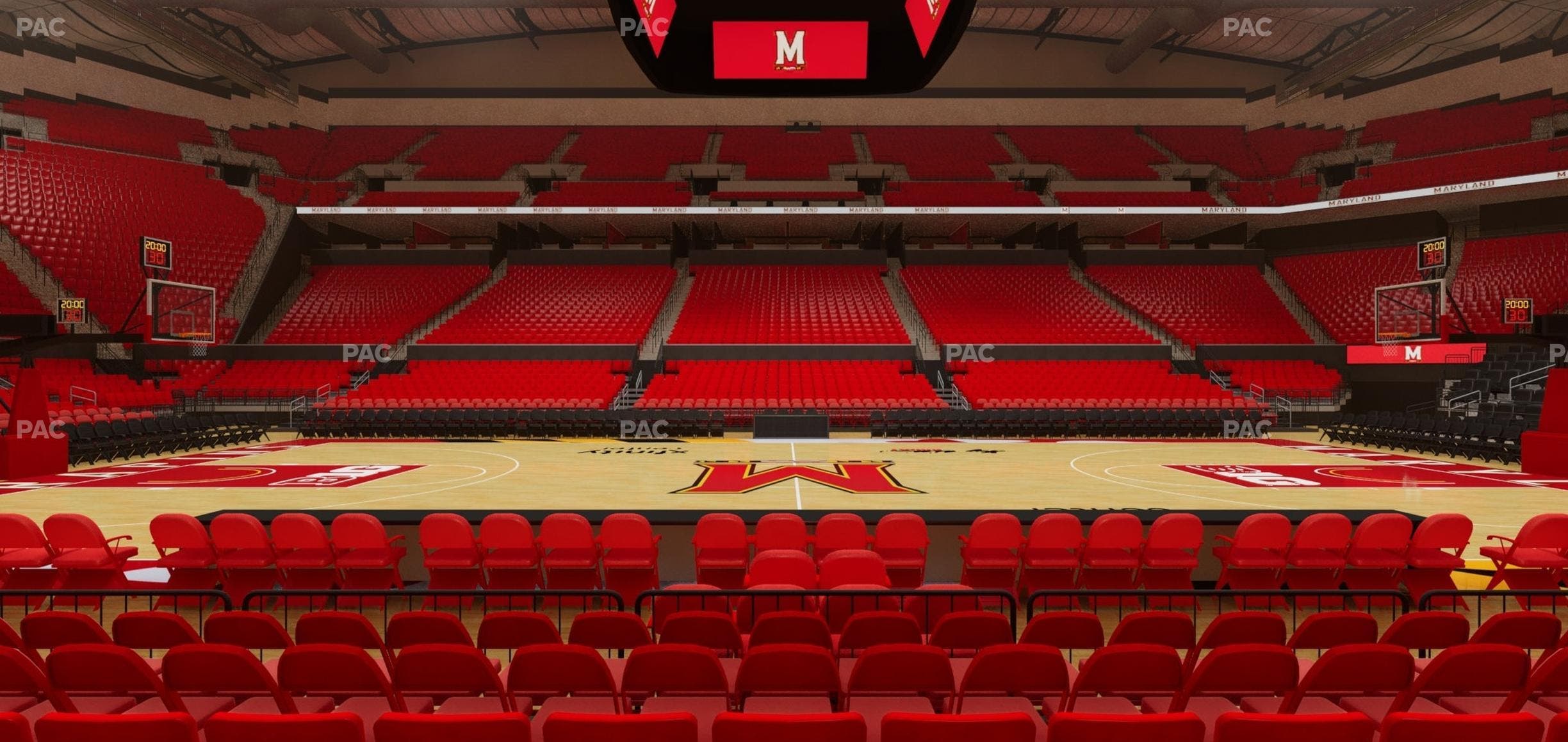 Xfinity Center - MD - Section 101 Seat View