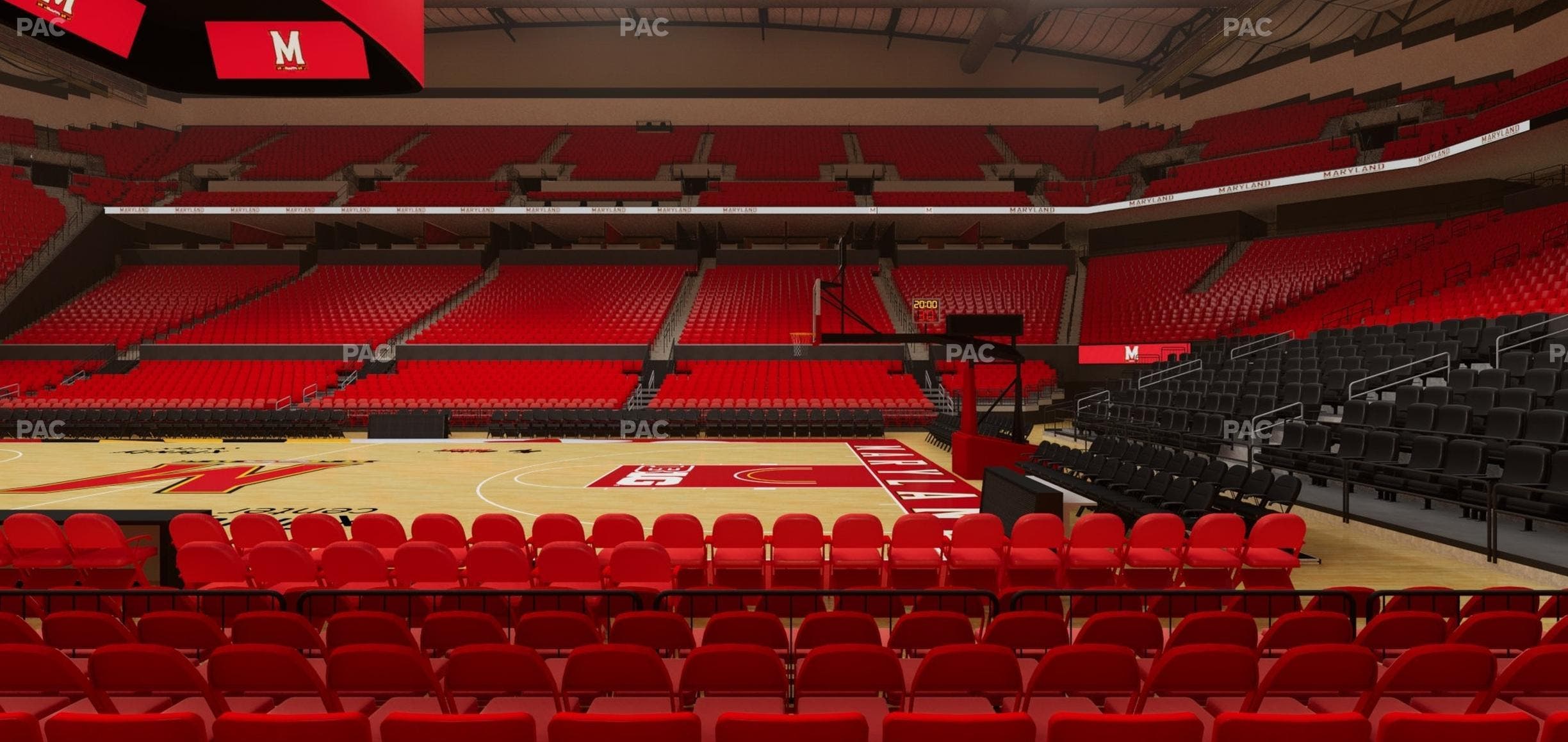 Xfinity Center - MD - Section 102 Seat View