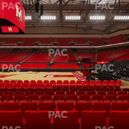 Xfinity Center - MD - Section 102 Seat View