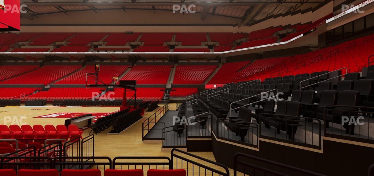 Xfinity Center - MD - Section 103 Seat View