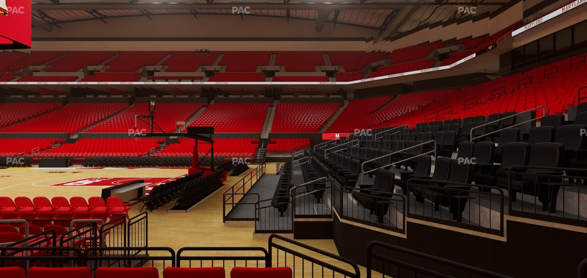 Xfinity Center - MD - Section 103 Seat View