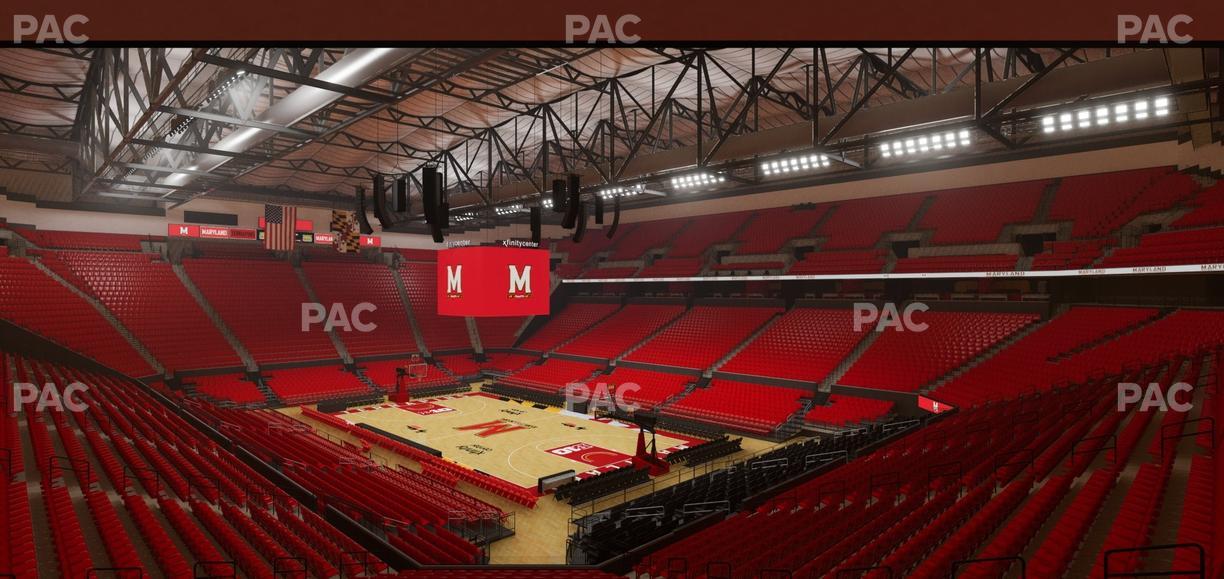 Xfinity Center - MD - Section 105 Seat View