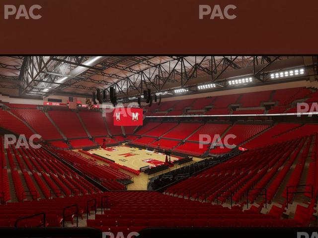 Xfinity Center - MD - Section 105 Seat View