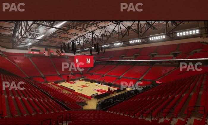 Xfinity Center - MD - Section 105 Seat View