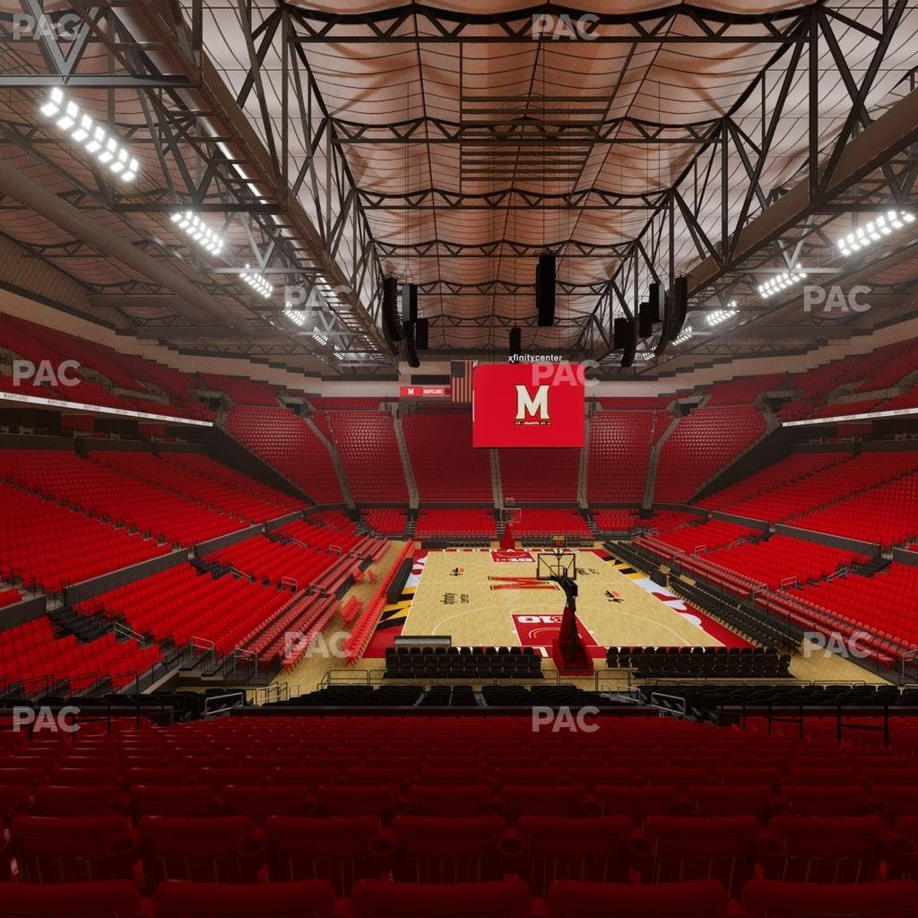 Xfinity Center - MD - Section 107 Seat View