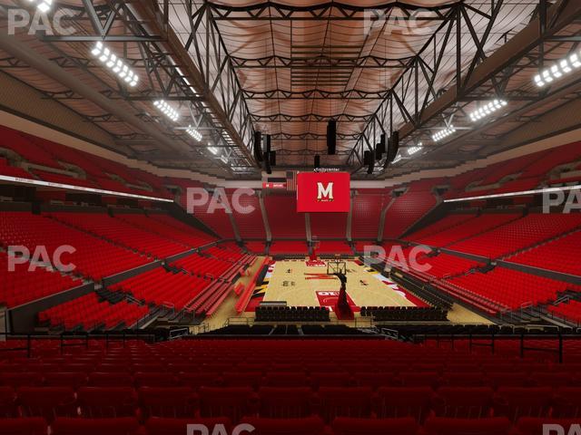 Xfinity Center - MD - Section 107 Seat View